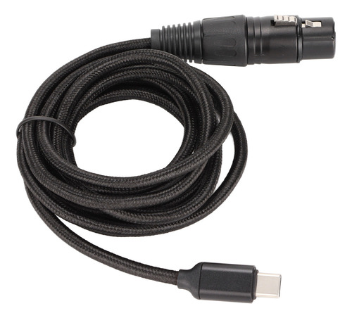 Usb C Para Xlr Cabo Fêmea Baixo Ruído Hifi Plug And Play Usb
