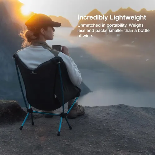 Cadeira Helinox Zero Cadeira De Acampamento Compacta Ultrale Cinza