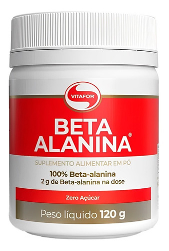 Beta Alanina 120g Vitafor 100% Puro E Vegano 