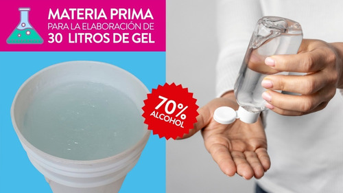 Gel Antibacterial Kit Preparar C/instructivo 30 L + Carbopol