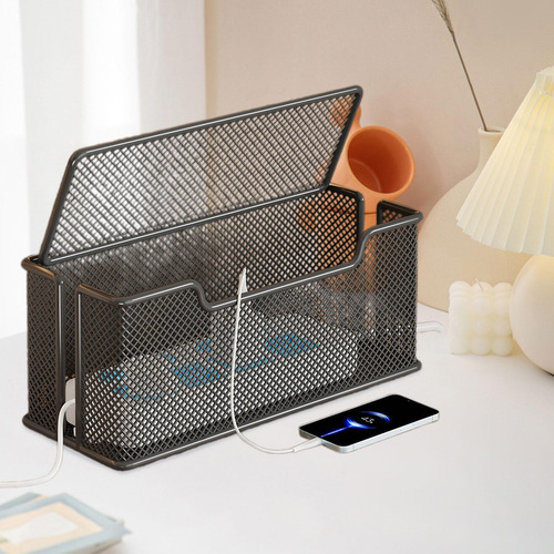 Capacitación De La Caja De Gestión De Cables Estuche Negro