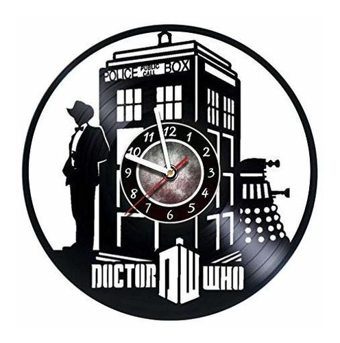 Reloj De Pared De Vinilo Compatible Con Dr. Who - Reloj De P