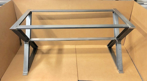 Base De Mesa Em X De Chapa ( Com 3 Travessas )