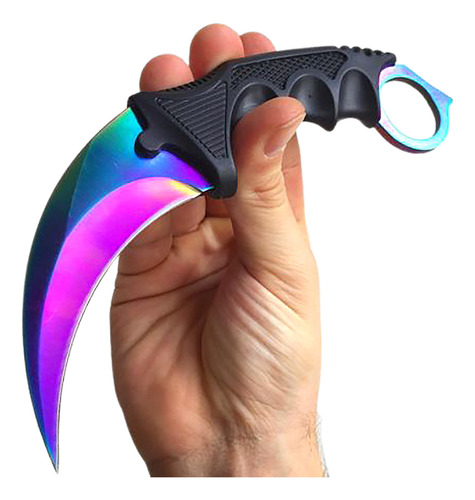 Faca Karambit Canivete Cs Go Combate Tática Com Bainha