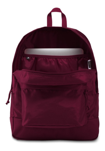 Mochila Jansport Mono Superbreak Js0a3p6x04s Original Look Trendy Color Bordeaux