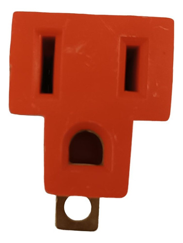 6 Clavijas Convertidoras Adaptador Tipo A 127v Naranja