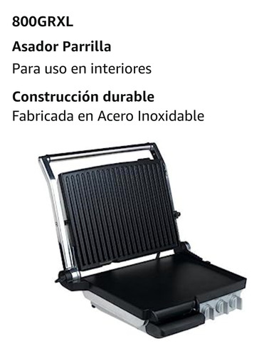 Asador/parrillera. Breville Acero Inoxidable