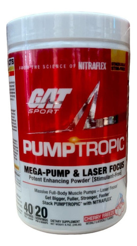 Pre Entreno Gat Pump Tropic 20/40 Servicios 