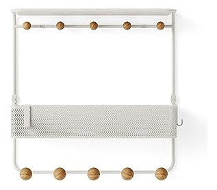 Organizador Multiusos Con Estante, Color Blanco, Tamaño Gran