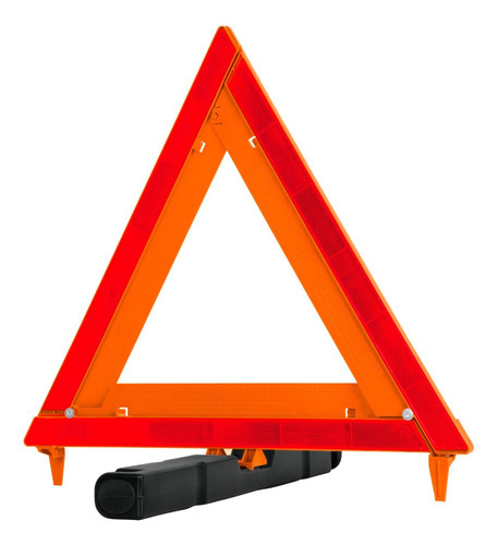 Triángulo De Seguridad De Plástico Reflejante 44cm + Estuche