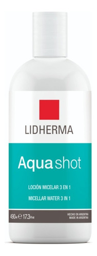 Lidherma Aquashot Loción Micelar 490ml. Demaquillante