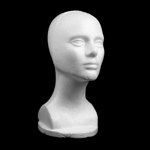 Imagen 3 de 6 de 12 '' Maniquí De Espuma De Cabeza Femenino Para Estilistas