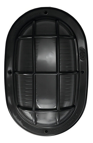 Kit 2 Luminária Arandela De Parede Tartaruga 25w E27 Interna Cor Preto