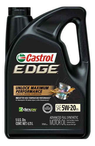 Aceite Sintético Castrol Edge 5w-20 Jarra De 4.73 Litros