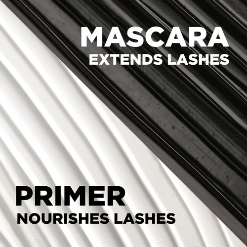 Mascara L'oreal Paris Con Doble Tubo Alargador, Color Negro