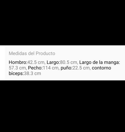 Remera Negra Manga Larga Importada Talle Grande Xl