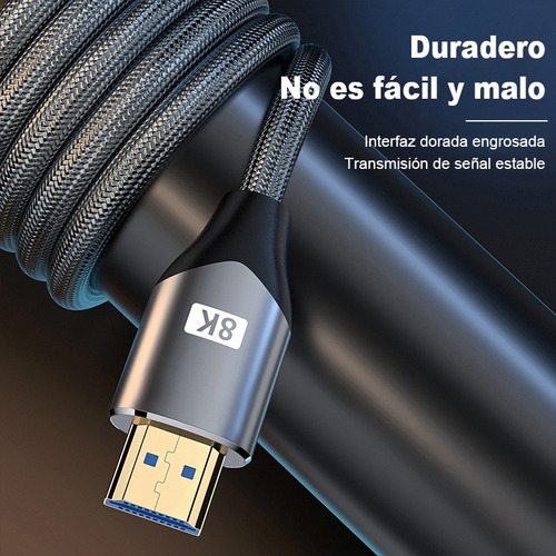 Cable Hdmi 8k / 60hz 48gbps V2.1- 3 Mt