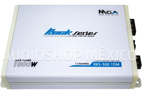 Imagen 2 de 8 de Amplificador Marino 1 Canal Clase D Rockseries Rks-500.1dm