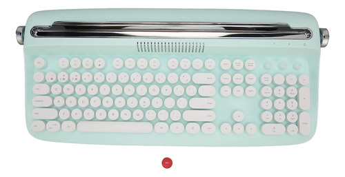 Máquina De Escribir Con Teclado Inalámbrico Verde Claro Retr