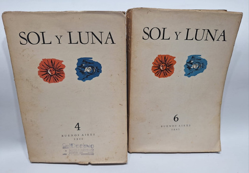 Antigua Revista Sol Y Luna 1940/41 N°4 Y 6 Lote X 2 Le322