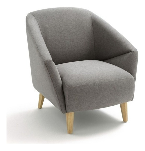 Exaequo Sillon Estilo Moderno Con Tela Gris Claro Diseño De La Tela Lino