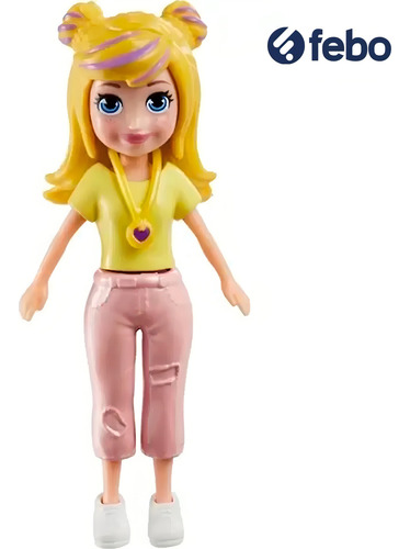 Muñeca Polly Pocket pequeño pack de moda matutina HNF50 Mattel