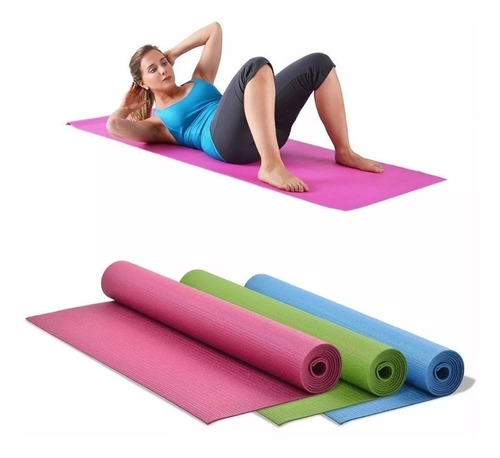 Colchoneta Para Yoga Pilates  6mm Tapete Gimnasio