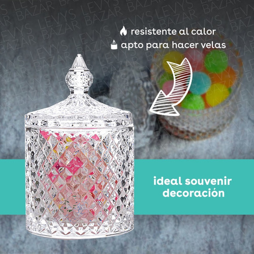 Imagen 2 de 10 de 10 Frascos De Vidrio Para Souvenir 15 Carameleras Candy