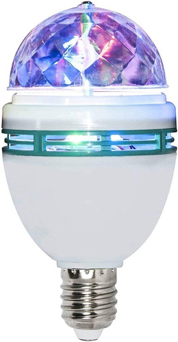 Pakete 10 Focos Led Colores Giratorio Rgb Fiestas Disco 