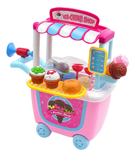 Carro Da Desmontagem Da Casa Do Jogo Sorveteria