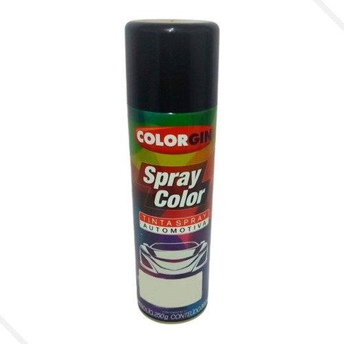 Tinta Spray Automotivo Colorgin Preto Rápido Brilho - 300ml