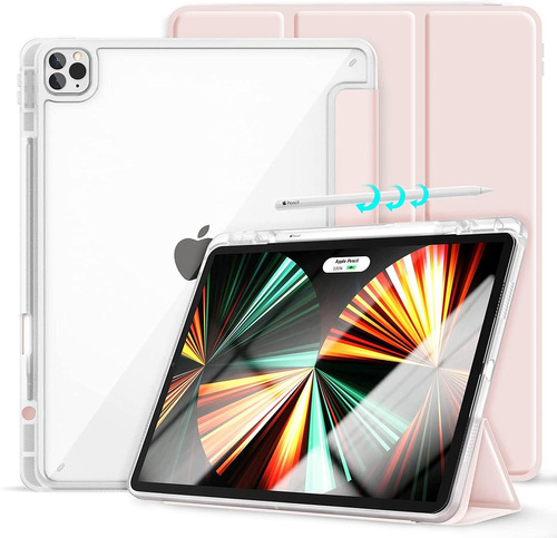 Funda Para iPad Pro De 12.9  (5a 4a 3a Gen) Gahwa Clear R...