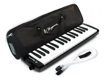 Comprar Melodica Magma Negra  Piano  32 Notas Con Funda Negra