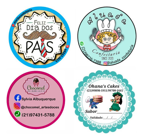 Imagem 2 de 5 de Adesivos Personalizados