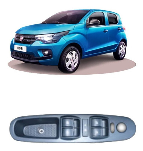 Kit Vidro Fiat Mobi Traseira Tragial Com Furo Retrovisor