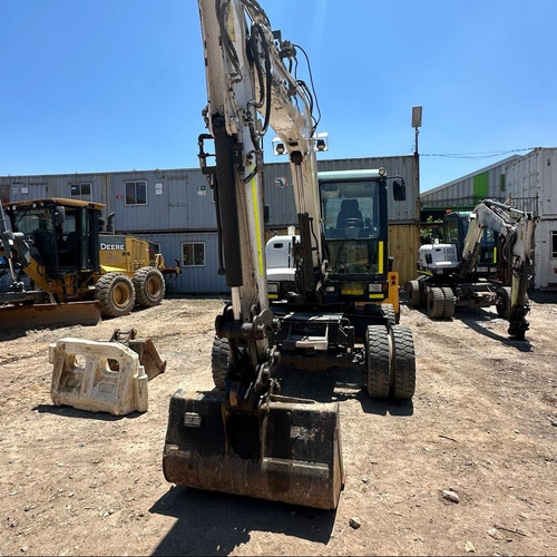 Mini Excavadora Neumática Bobcat E55w Año 2016 4x4