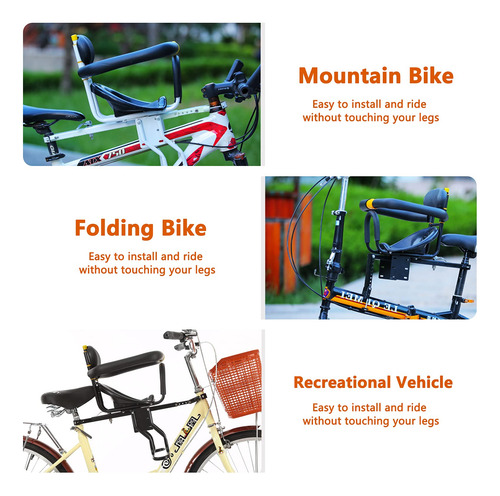 Asiento De Bicicleta Para Niños De 8 Meses A 6 Años