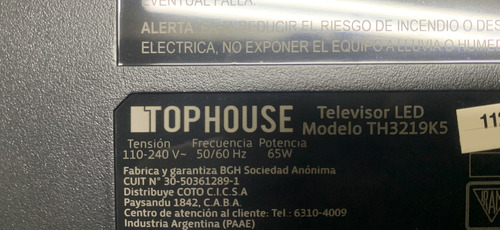 Luz Standby Tophouse Th3219k5 (Usado)