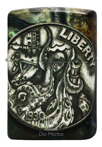Isqueiro Zippo 49434 Pirate Coin Design - Tabacaria Da Mata