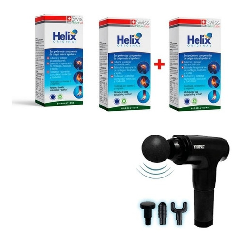 Imagen 1 de 8 de Kit Colageno + Magnesio Helix X3 Unidades + Hy Impact