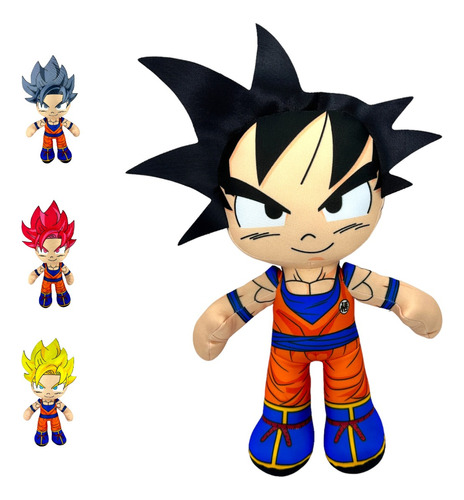 Muñeco De Peluche Goku Dragon Ball Tipo Funko 35 Cm Premium 
