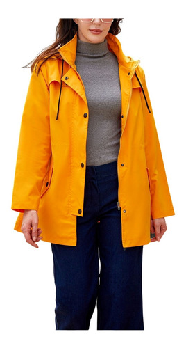 Chaqueta Cortavientos Para Mujer, Impermeable, Midi, Unisex