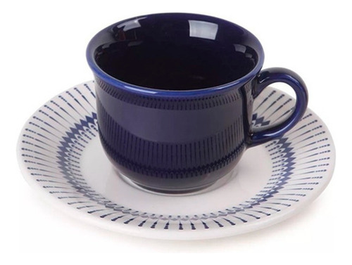 Set X6 Tazas De Te C/plato Linea Buzios - La Vidriera Regalo