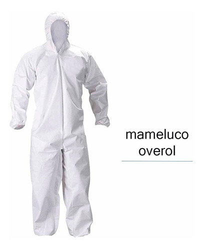 Mameluco - Overol Impermeable Blanco