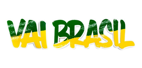 Faixa Enfeite Vai Brasil Copa Do Mundo 56cmx14cm - Piffer