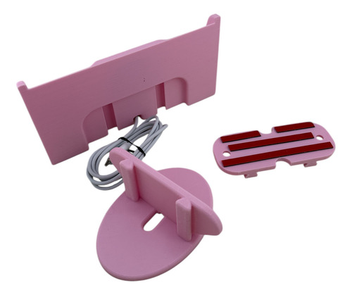 Base Carga Inalámbrica iPhone Pared O Escritorio Mgintegrado Rosa