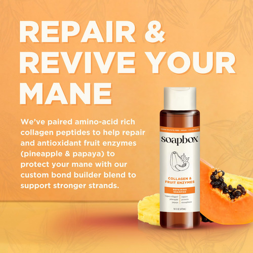 Shampoo E Condicionador Soapbox Collagen Para Cabelos Secos