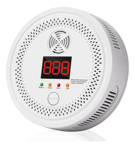 3 Detectores De Monoxido De Carbono Portatil Alarma Sonora