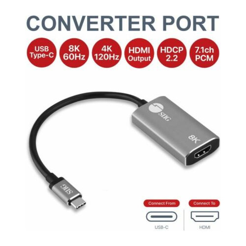 Siig Usb-c To Hdmi Adapter - 8k (cb-tc0l11-s1) Vvj