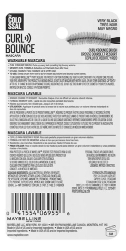 Mascara Para Cilios Maybelline Curl Bounce Eua Cor 355 Preto